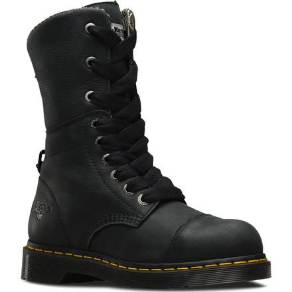 Dr Martens Leah Steel Toe Roll Down Work Boot Sz 8